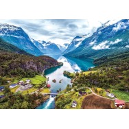 Fjords Norge Pussel 1000 bitar Worlds Smallest